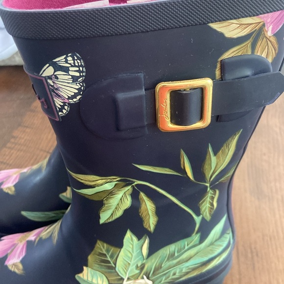Joules Size 5 Molly Welly “NAVFLORL” mid calf boots - Picture 5 of 6